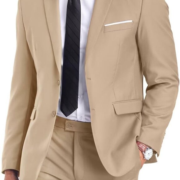 Stylish Men´s Two-Piece Slim Fit Suit in Champagne - Business & Wedding Ready,New Products : American Fashion Style Bags On Sale